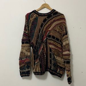 Men’s Vintage Tundra Canada Textured Sweater (L)